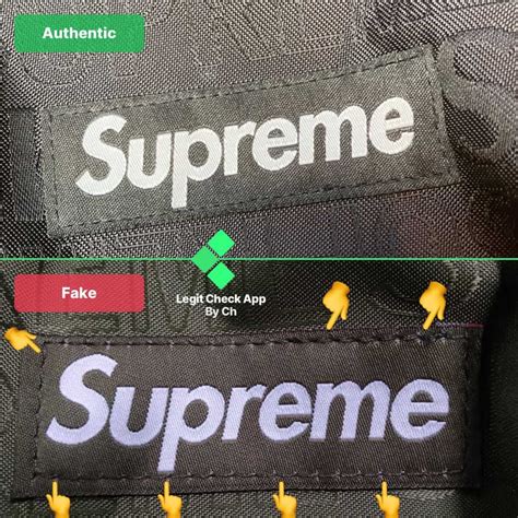 supreme bag replica|real supreme stitching.